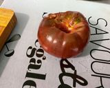 Une image de l'étape 6 de Feuille de chêne rouge aux tomates bicolores, coriandre et parmesan.