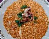 A picture of step 7 of Squid and Shrimp Risotto.