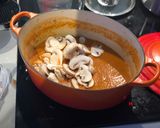 A picture of step 1 of Italian mushroom and vegetable pasta 🍝 🍅🥕.