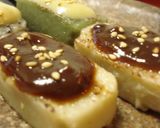 A picture of step 16 of Wheat Gluten (Namafu) with Dengaku Miso Sauce, Kyoto-Style.