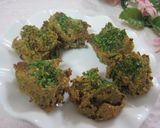 A picture of step 5 of Macrobiotic Baked Rice Bran & Natto Dumplings.