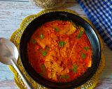 A picture of step 9 of Rajasthani style Papad sabji.