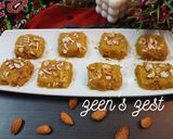 A picture of step 3 of Besan Chakki or Burfi.