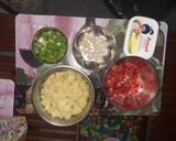 A picture of step 1 of Tawa pulav.