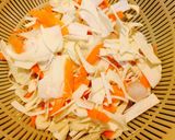Hình bước làm 5 của món Gỏi củ hũ dừa và đậu hũ. Hiếm ai hay đây là món ăn thực dưỡng
