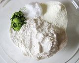 A picture of step 2 of Matcha Milk Adzuki Bread.