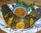 Hình bước làm 2 của món Cá trê nướng chấm mắm gừng