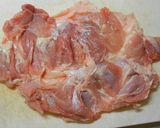 A picture of step 1 of Chicken Thigh Roll with Burdock Root and Carrots.