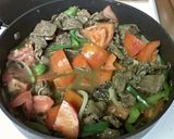 A picture of step 12 of Beef with Vegetables.
