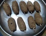 A picture of step 4 of Chocolate Paneer Kabab.