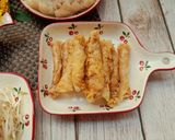 Hình bước làm 2 của món Bánh tráng cuốn chiên giòn