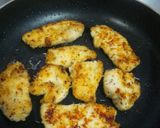 A picture of step 3 of With Lemon Chicken Breast Grilled with Basil and Cheese.