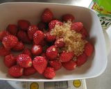 A picture of step 2 of Preserve Small Strawberries in Strawberry Preserve and Syrup.