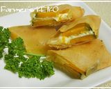 A picture of step 5 of [Farmer's Recipe] Kabocha Spring Rolls with Cream Cheese.