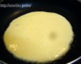 A picture of step 3 of Easy Baumkuchen in a Frying-pan.