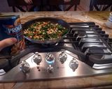 A picture of step 4 of Kale Succotash.