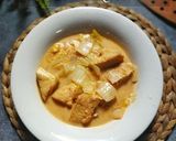 Foto langkah ke 4 dari resep Sayur Santan Sawi Putih Tahu Cokelat.