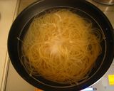A picture of step 1 of Natto and Grated Daikon Radish Pasta.