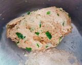 A picture of step 2 of Paneer, cheesy methi kachori.
