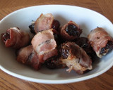 A picture of step 9 of Dates Wrapped in Bacon.