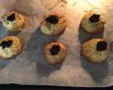 A picture of step 3 of California Farm Coconut Chocolate Macaroon Cookies.