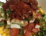 A picture of step 2 of Corn masala chaat.