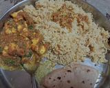 A picture of step 3 of Masala bhat.