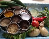 A picture of step 1 of Kheera Aloo (Parwal Aloo).