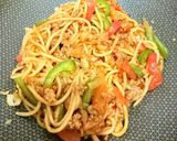Gambar langkah 5 resipi 👩‍🍳Spaghetti Goreng Daging Cincang.