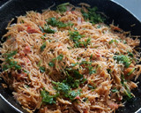 A picture of step 6 of Sewai upma (vermicelli upma).