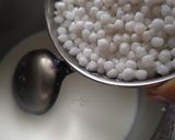 A picture of step 1 of Sabudana Apple pudding.