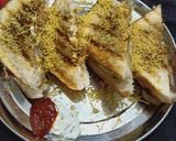A picture of step 5 of Cheesy sandwich.