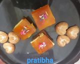A picture of step 3 of Aam papad pudding.