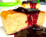 A picture of step 16 of Baked Cheesecake & Blueberry Wine Sauce.