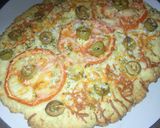 Foto del paso 7 de la receta Focaccia de ajo (Con tomate, queso y aceitunas)