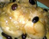 A picture of step 6 of Sig's Chicken Tagine with preserved Lemons.