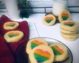 Cara Membuat Rainbow Heart Cookies Slice 11