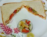 A picture of step 4 of Fireless Nutritious Veg Sandwich.