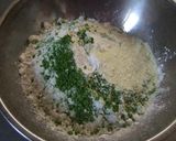 A picture of step 1 of Superb Old-Fashioned Matcha Doughnuts.