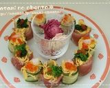 A picture of step 4 of Edible Hina Dolls for Doll Festival.