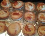 A picture of step 6 of Mandys mini quiche pies.