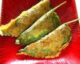 A picture of step 6 of That Wonderful Egoma Aroma! Egoma Leaf Wraps with Pork.