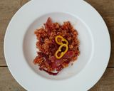 A picture of step 6 of Chinese Sausage And Sun Dried Tomato Fried Rice.