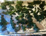 A picture of step 3 of Kale chips.