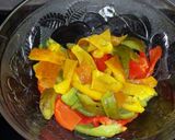 A picture of step 7 of Grilled Pepper and Tomato Salad.