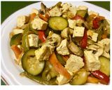 Foto del paso 5 de la receta: Salteado de tofu con verduras y hongos - receta vegana