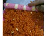 Moti choor Swiss roll (egg less) recipe step 8 photo
