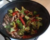 A picture of step 4 of Vickys Quick & Sticky Stir-Fried Lamb, GF DF EF SF NF.