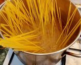 Foto del passaggio 10 della ricetta Spaghetti alla crema di fave con patate e fonduta di pecorino di Pienza