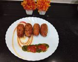 A picture of step 10 of Bread Potato Beet Roll Kebabs.